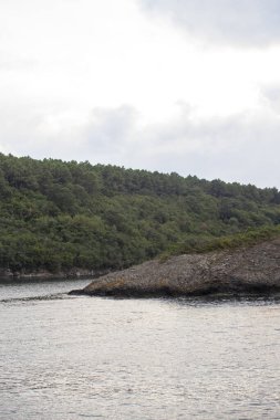 Sinop hamsilos körfezi. Hindi turistik yerleri. Kuzey Türkiye 'de seyahat noktaları.