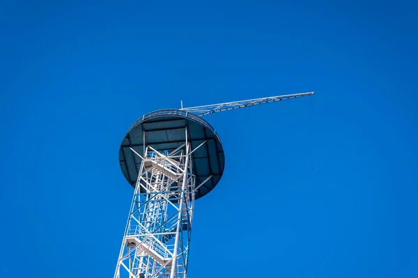 Wieża Spadochronowa Katowicach Śląsk Polska Odbudowa Wieży Latach Pięćdziesiątych Wieku — Zdjęcie stockowe