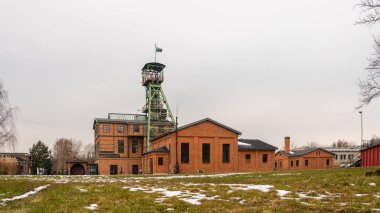 Zabrze, Silesia, Poland - Febuary 11th, 2023: Buildings od former mine 