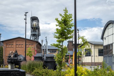 Zabrze, Polonya - 18 Haziran 2023: Kraliçe Louise Adit Carnall Bölgesi. Sanayi sonrası binalar