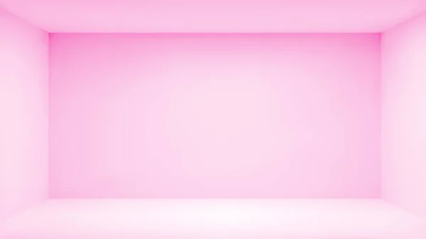 Roze Doos Kamer Binnen Interieur Vector Achtergrond Schoon Snoep Kleur — Stockvector