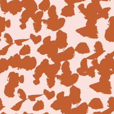 Soyut Fırça Hayvanı Yazdırma Vektörü Kusursuz Desen