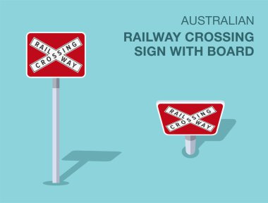 Trafik yönetmeliği kuralları. Borad ile izole edilmiş Avustralya 