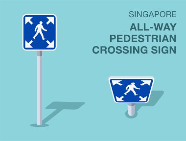 Trafik yönetmeliği kuralları. İzole edilmiş Singapur 