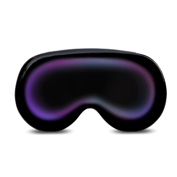 Vision Pro High Tech Futuristic Technology Glasses Устройство Виртуальной Реальности — стоковое видео