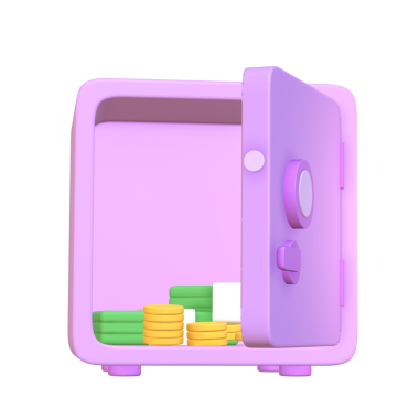 3d mor para biriktirme kutusu