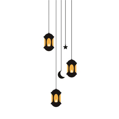 Asılı İslami Fener Silueti