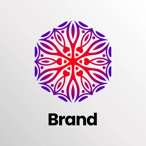 Décoration Florale Logo Design Logo Luxe Pour Immobilier Hôtel Ornement — Image vectorielle