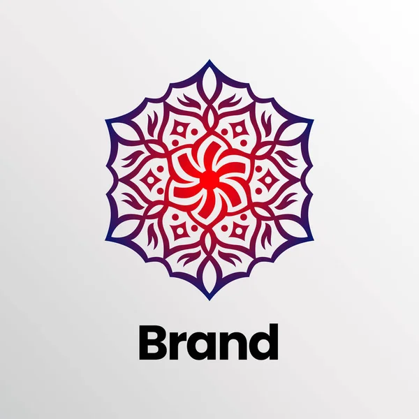 Логотип Mandala Спа Йоги Нерухомості Дизайн Логотипу Beauty Flower Mandala — стоковий вектор
