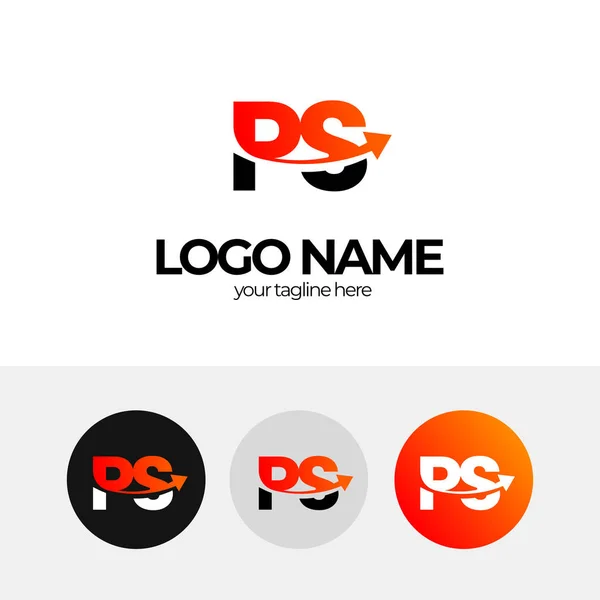 Lettre Logo Logo Design Pour Les Entreprises Flèche Logo Entreprise — Image vectorielle