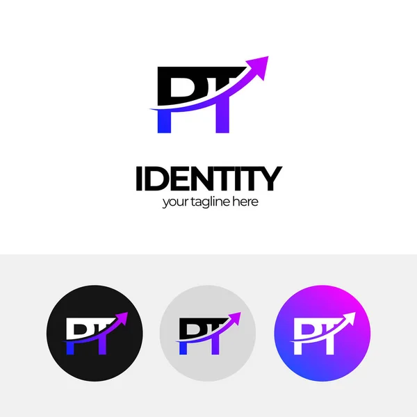 Affärslogotyp Design Brev Och Logotyp Logotyp Design För Företag Pil — Stock vektor