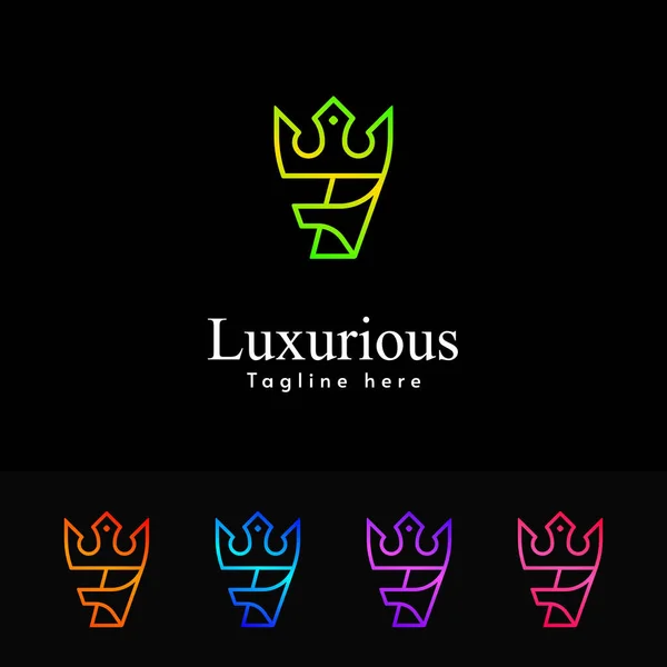 Luksusowy Szablon Logo Luksusowa Tożsamość Marki Luksusowe Logo Premium Luksusowy — Wektor stockowy