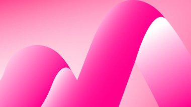 soyut pembe arkaplan, pembe arkaplan, pembe gradyan rengi, masaüstü için basit dalgalı arkaplan, pembe kalp rengi, basit masaüstü duvar kağıdı