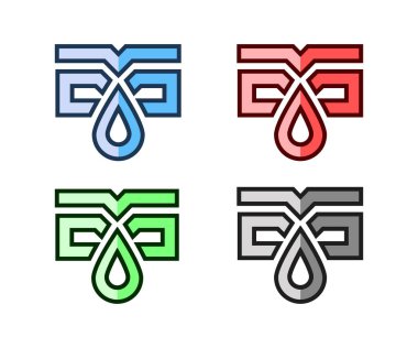 T harfi logosu, logo düşüşü, G harfi logo, g logosu, t logosu, su damlası, monogram, şirket logosu, iş logosu, zarif logo, stilist logo