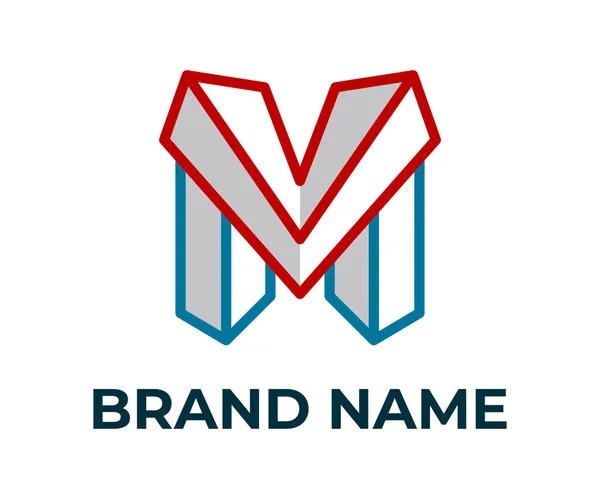 Літера Логотип Логотип Дизайн Логотипу Ізометричний Дизайн Логотип — стоковий вектор