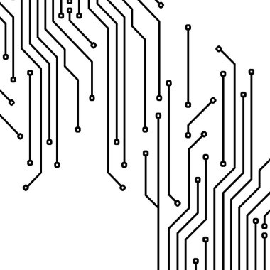 Elektrik devresi arka planı. Elektrik devresi vektörü. Dijital elektrik devre bağlantı sistemi. Mikro Elektronik devreler.