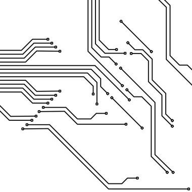 Elektrik devresi arka planı. Elektrik devresi vektörü. Dijital elektrik devre bağlantı sistemi. Mikro Elektronik devreler.