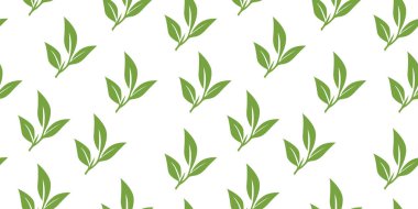 Kusursuz bir arka plan bırakıyor. Çay yaprağı deseni. Arkasında iz bırakıyor. Yaprak arkaplanı olan kusursuz desenler