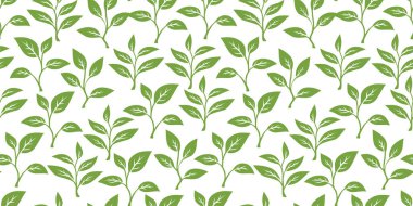 Kusursuz bir arka plan bırakıyor. Çay yaprağı deseni. Arkasında iz bırakıyor. Yaprak arkaplanı olan kusursuz desenler