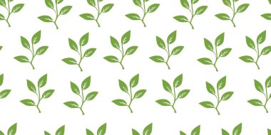 Kusursuz bir arka plan bırakıyor. Çay yaprağı deseni. Arkasında iz bırakıyor. Yaprak arkaplanı olan kusursuz desenler