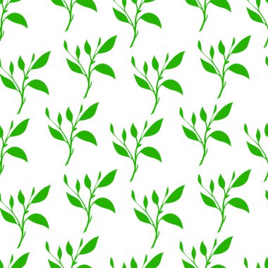 Kusursuz bir arka plan bırakıyor. Çay yaprağı deseni. Arkasında iz bırakıyor. Yaprak arkaplanı olan kusursuz desenler