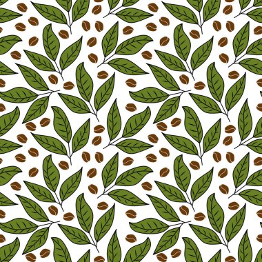 Kahve çekirdekleri desenli. Kahve çekirdekleri. Kahve çekirdekleri duvar kağıdı. Kahve Fasulyeleri Paketleme Çizimi.
