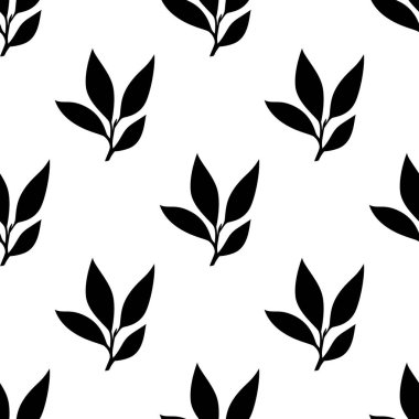 Geriye vektör kalıbı bırakıyor. Çay yaprağı deseni. Arkasında iz bırakıyor. Yaprak arkaplanı olan kusursuz desenler.