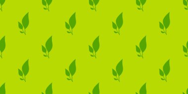 Geriye vektör kalıbı bırakıyor. Çay yaprağı deseni. Arkasında iz bırakıyor. Yaprak arkaplanı olan kusursuz desenler.