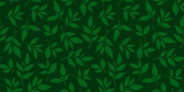 Geriye vektör kalıbı bırakıyor. Çay yaprağı deseni. Arkasında iz bırakıyor. Yaprak arkaplanı olan kusursuz desenler.
