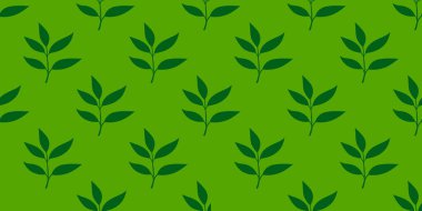 Geriye vektör kalıbı bırakıyor. Çay yaprağı deseni. Arkasında iz bırakıyor. Yaprak arkaplanı olan kusursuz desenler.