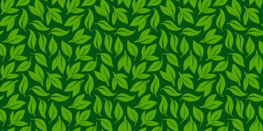 Geriye vektör kalıbı bırakıyor. Çay yaprağı deseni. Arkasında iz bırakıyor. Yaprak arkaplanı olan kusursuz desenler.