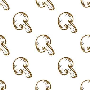 Mantar desenli arka plan. Klasik mantar desenli arka plan. mantar karalama şablon arka planı.