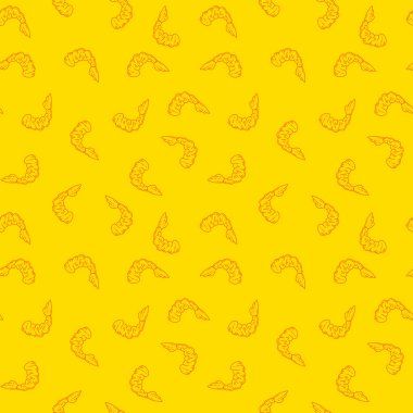 Kızarmış Karides Kusursuz Arkaplan. Kusursuz Tempura Shrimp Doodle Model geçmişi. Deniz ürünleri desenli tasarım. Çıtır Tempura Doodle Deseni.