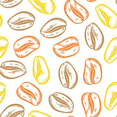 Kahve çekirdekleri desenli. Kahve çekirdekleri. Kahve çekirdekleri duvar kağıdı. Kahve Fasulyeleri Paketleme Çizimi.