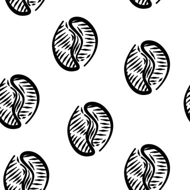 Kahve çekirdekleri desenli. Kahve çekirdekleri. Kahve çekirdekleri duvar kağıdı. Kahve Fasulyeleri Paketleme Çizimi.