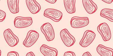 Biftek desenli karalama. Et desenli karalama. Biftek Etsiz Desen arkaplanı.