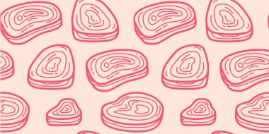 Biftek desenli karalama. Et desenli karalama. Biftek Etsiz Desen arkaplanı.