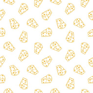 Peynir desenli arka plan. Kusursuz Peynir Deseni. Peynir desenli arka plan. Peynir karalama resimleme arkaplanının kusursuz deseni.