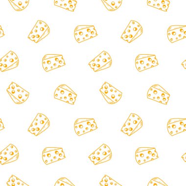 Peynir desenli arka plan. Kusursuz Peynir Deseni. Peynir desenli arka plan. Peynir karalama resimleme arkaplanının kusursuz deseni.