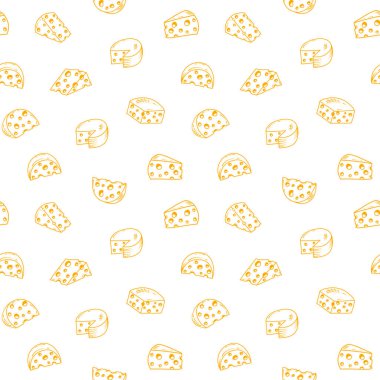 Peynir desenli arka plan. Kusursuz Peynir Deseni. Peynir desenli arka plan. Peynir karalama resimleme arkaplanının kusursuz deseni.