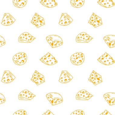 Peynir desenli arka plan. Kusursuz Peynir Deseni. Peynir desenli arka plan. Peynir karalama resimleme arkaplanının kusursuz deseni.