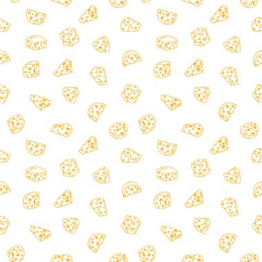 Peynir desenli arka plan. Kusursuz Peynir Deseni. Peynir desenli arka plan. Peynir karalama resimleme arkaplanının kusursuz deseni.