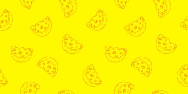 Peynir desenli arka plan. Kusursuz Peynir Deseni. Peynir desenli arka plan. Peynir karalama resimleme arkaplanının kusursuz deseni.
