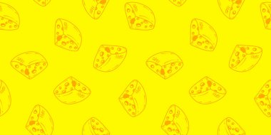 Peynir desenli arka plan. Kusursuz Peynir Deseni. Peynir desenli arka plan. Peynir karalama resimleme arkaplanının kusursuz deseni.