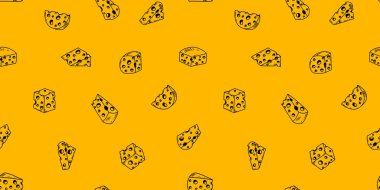 Peynir desenli arka plan. Kusursuz Peynir Deseni. Peynir desenli arka plan. Peynir karalama resimleme arkaplanının kusursuz deseni.