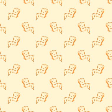 Kızarmış tavuk pürüzsüz arka plan. Kızarmış tavuk desenli karalama. Kızarmış tavuk karalaması. Fast food geçmişi. Tavuk bacağı deseni. Tavuk kanadı deseni. Hamburger deseni.