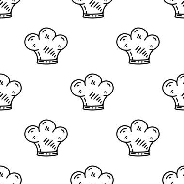 Şef şapka karalama geçmişi. Şef Şapka Çizimi Kusursuz Arkaplan. Şef Şapka Şapkası.