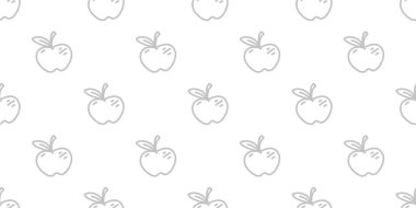 Apple Doodle Deseni geçmişi. Fruit Doodle Apple Model geçmişi. Apple Doodle paketleme için pürüzsüz desen.