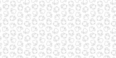 Apple Doodle Deseni geçmişi. Fruit Doodle Apple Model geçmişi. Apple Doodle paketleme için pürüzsüz desen.