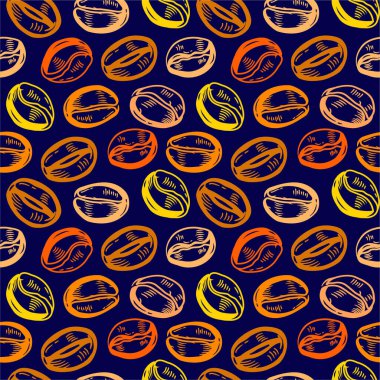 Kahve çekirdekleri desenli. Kahve çekirdekleri. Kahve çekirdekleri duvar kağıdı. Kahve çekirdeği ambalaj için patent tasarımı.